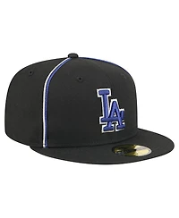 New Era Men's Black Los Angeles Dodgers Soutache 59FIFTY Fitted Hat