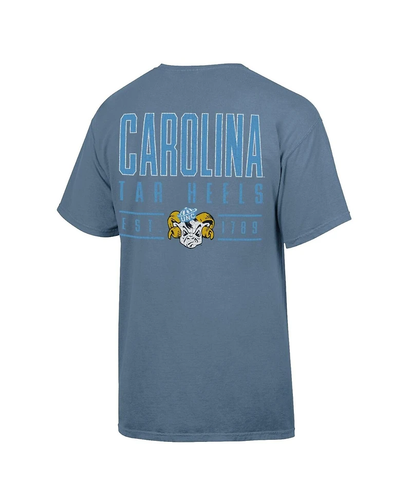 ComfortWash Men's Blue North Carolina Tar Heels Big Name T-Shirt