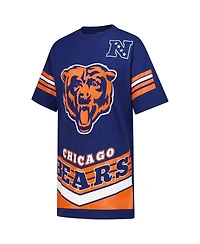 Gameday Couture Women's Navy Chicago Bears Perfect Score Vintage T-Shirt Dress