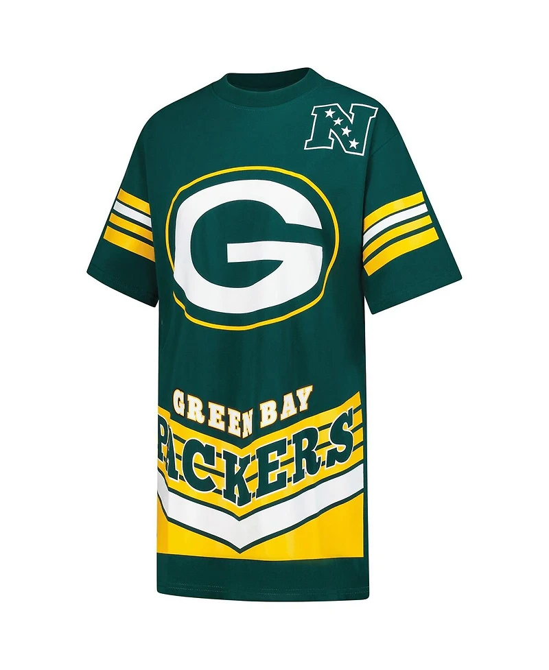 Gameday Couture Women's Green Bay Packers Perfect Score Vintage T-Shirt Dress