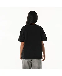 The Wild Collective Women's Black Detroit Lions Laurel Premium Baggy Dolman T-Shirt