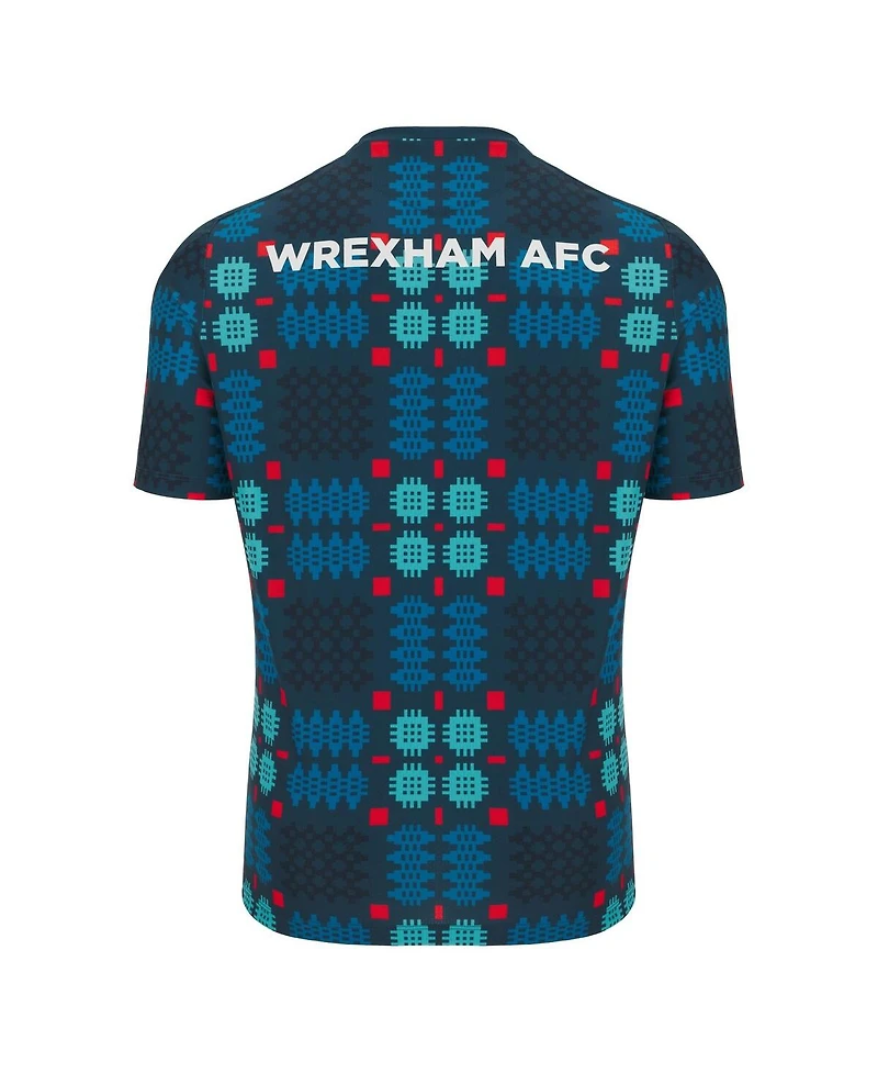 Macron Men's Blue Wrexham Warm-Up Jersey