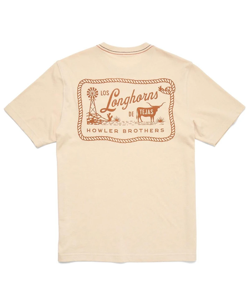 Howler Brothers Men's Tan Texas Longhorns Pocket T-Shirt