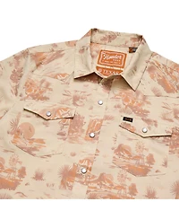 Howler Brothers Men's Tan Texas Longhorns Full-Snap Shirt