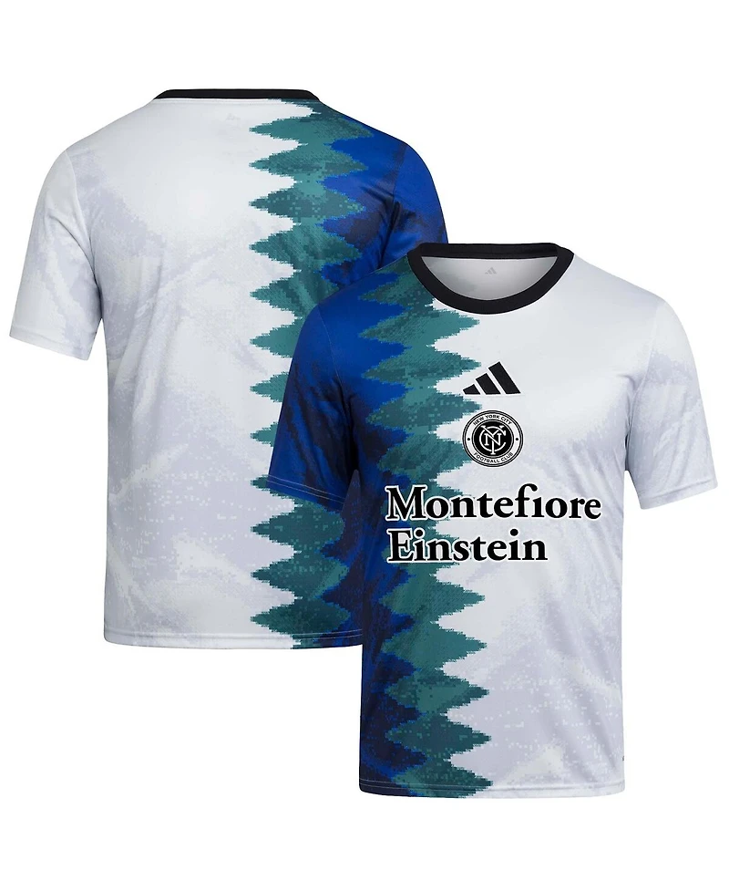 Adidas Big Boys and Girls White New York City Fc 2025 Gaming Aeroready Pre-Match Jersey