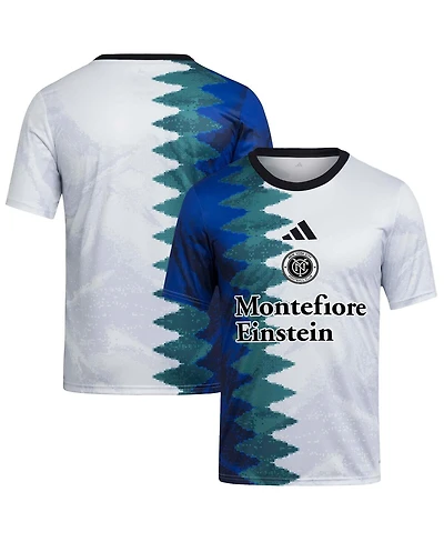Adidas Big Boys and Girls White New York City Fc 2025 Gaming Aeroready Pre-Match Jersey