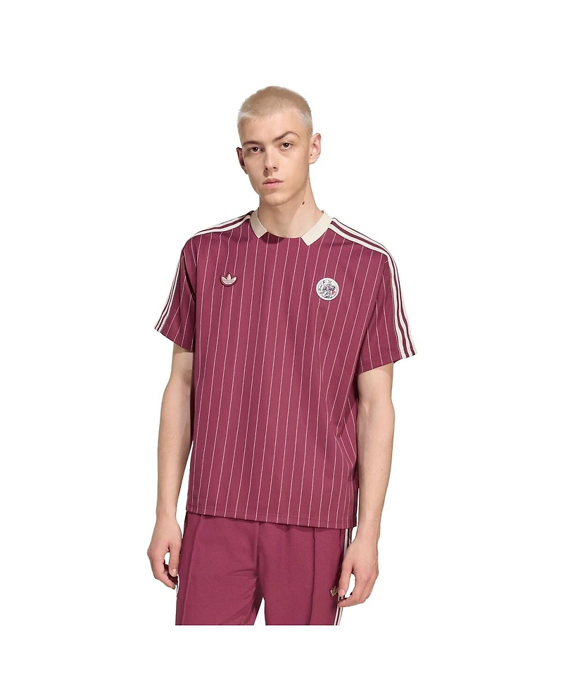 Adidas Men's and Women's Red Ajax Terrace Icons Jersey