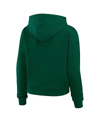Wear by Erin Andrews Women's Green New York Jets Plus Size Waffle Hoodie Pullover Top