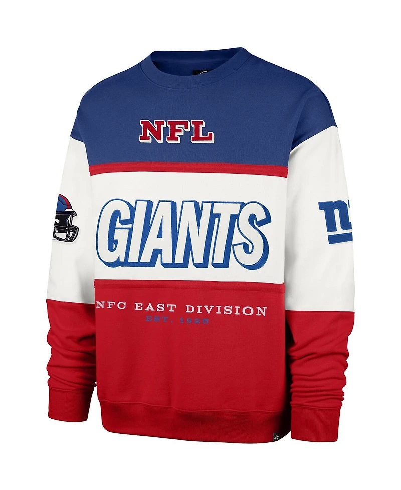 '47 Brand Men's Royal/Red New York Giants Breeze Maximalist Sweatshirt