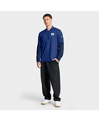 Nike Men's Royal New York Giants Sideline Dri-fit Half-Zip Pullover Hoodie
