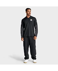 Nike Men's Black Pittsburgh Steelers Sideline Dri-fit Half-Zip Pullover Hoodie
