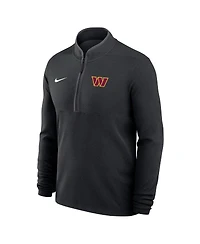 Nike Men's Black Washington Commanders Lightweight Victory Dri-fit Half-Zip Pullover Hoodie