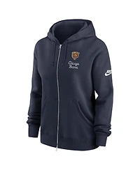Nike Women's Navy Chicago Bears Phoenix Rewind Full-Zip Hoodie