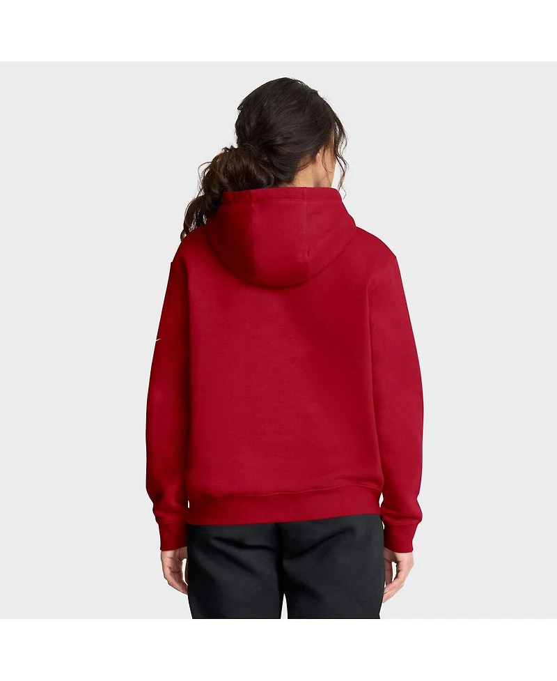 Nike Women's Scarlet San Francisco 49ers Club Fleece Pullover Hoodie