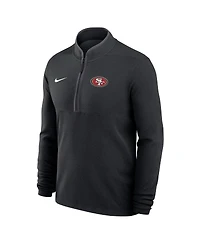 Nike Men's Black San Francisco 49ers Lightweight Victory Dri-fit Half-Zip Pullover Hoodie