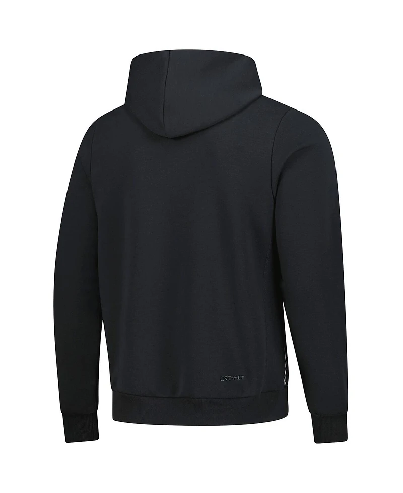 Nike Men's Black Minnesota Timberwolves Authentic Travel Standard Issue Dri-Fit Hoodie