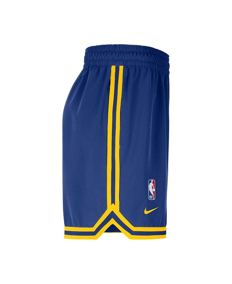 Nike Men's Royal Golden State Warriors Authentic Practice Dna Woven Performance Shorts