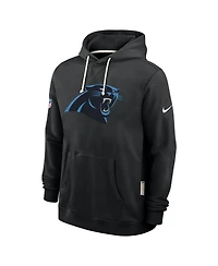 Nike Men's Black Carolina Panthers Sideline Standard Issue Initial Home Dri-fit Hoodie
