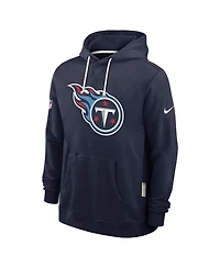 Nike Men's Navy Tennessee Titans Sideline Standard Issue Initial Home Dri-fit Hoodie