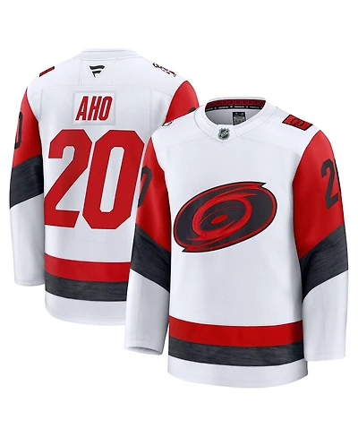 Fanatics Men's Sebastian Aho White Carolina Hurricanes Away Premium Jersey