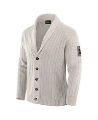 J. Palmer Men's Gray Kansas City Chiefs The Playmaker Cardigan Raglan Sweater
