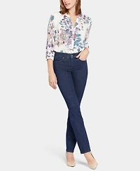 Nydj Petite Marilyn High Rise Straight Leg Jeans