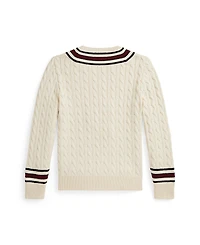 Polo Ralph Lauren Boys 8-20 Stripe Detail Cricket Sweater