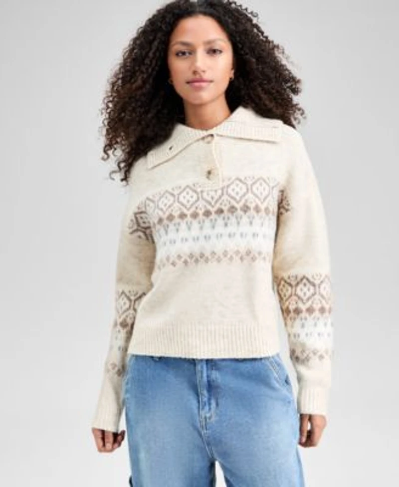 Now This Womens Fair Isle Pullover Sweater Macys Exclusive