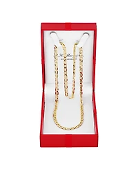 Lightweight Polished Mariner Link 24" Chain Necklace (5.5MM) in 14k Gold