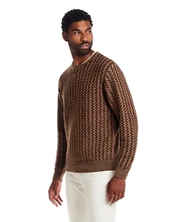 Weatherproof Vintage Men's Braided Crewneck Sweater