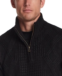 Weatherproof Vintage Men's Cable-Knit Quarter-Zip Sweater