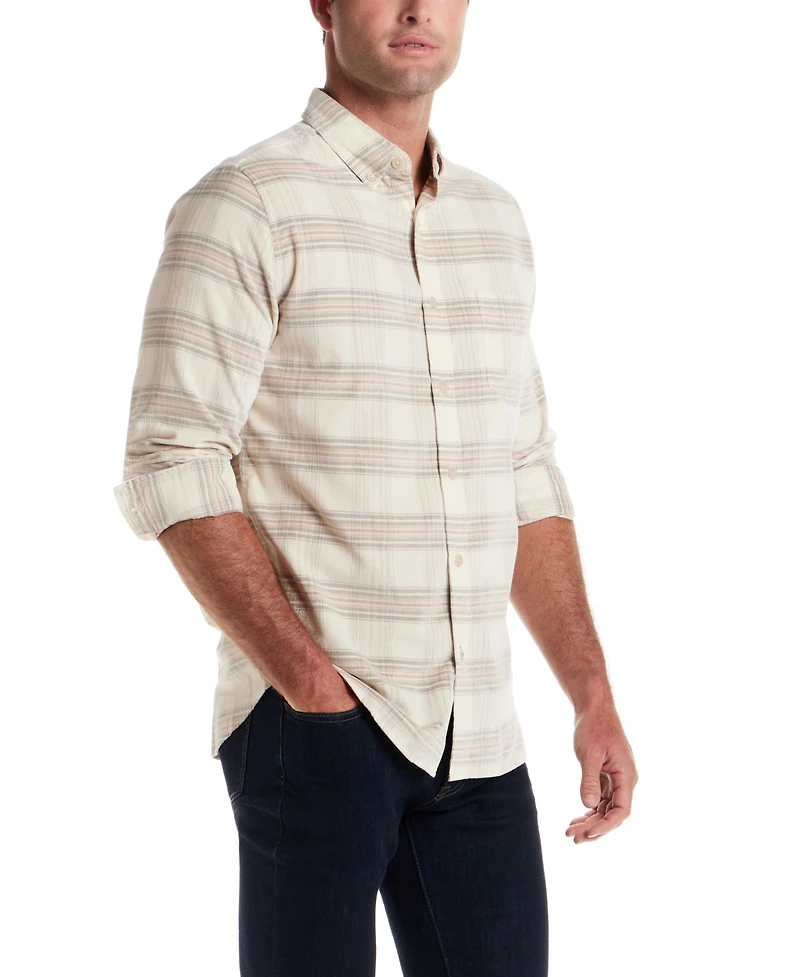 Weatherproof Vintage Men's Plaid Corduroy Shirt