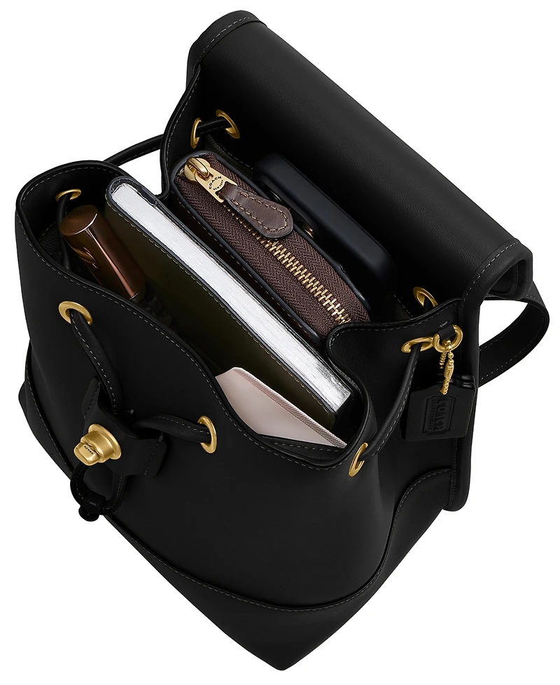 Coach Originals Glovetanned Leather Turnlock Backpack