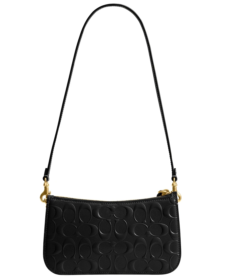 Coach Penn Signature Patent Leather Shoulder Bag