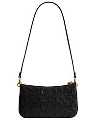 Coach Penn Signature Patent Leather Shoulder Bag