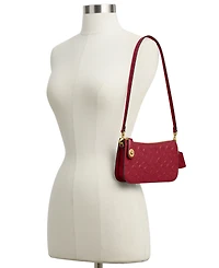 Coach Penn Signature Patent Leather Shoulder Bag