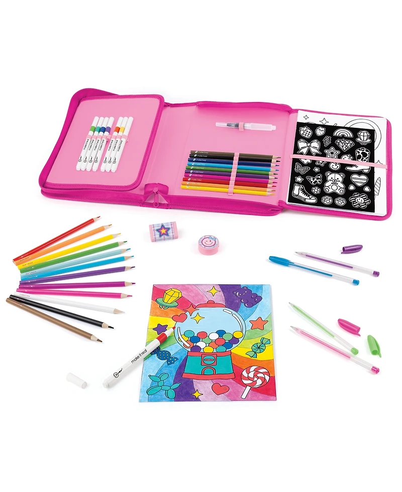 Make It Real Creative Artist Suitcase Art Set