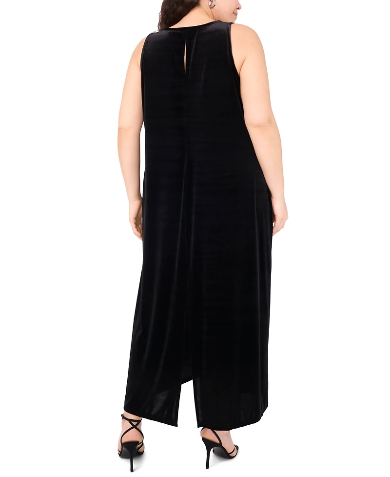 Vince Camuto Plus Sleeveless A-Line Maxi Dress