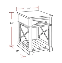 Parker House Furniture Parker House Sundance - Smokey Grey Chairside Table
