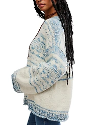 Free People Women's Dani Pattern Oversized Sweater