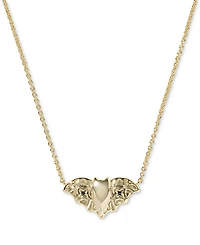 Kendra Scott Obsidian 14K Gold Over Brass Bat Pendant Necklace