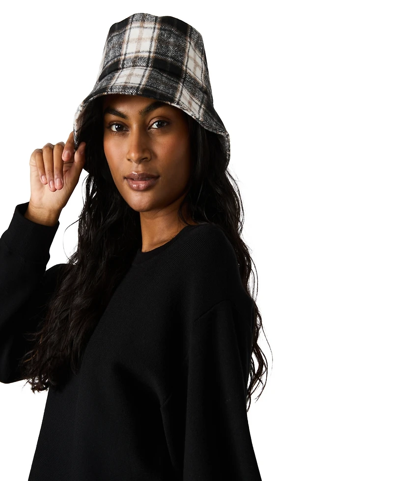 Steve Madden Small Tartan Plaid Bucket Hat