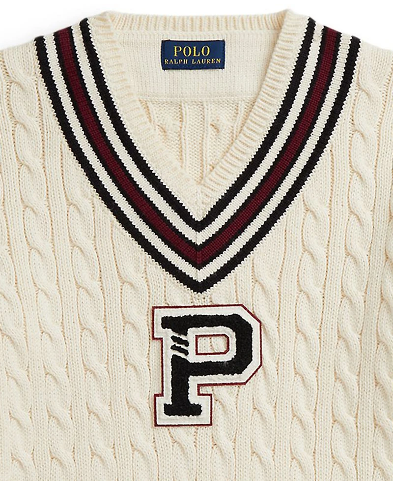 Polo Ralph Lauren Toddler & Little Boys 2T-7 Stripe Detail Cricket Sweater