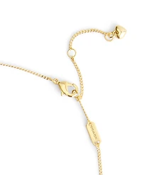 Coach Gold Plated Signature Cat Pendant Necklace