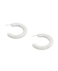 Coach Signature C Minimal Hoop Earrings