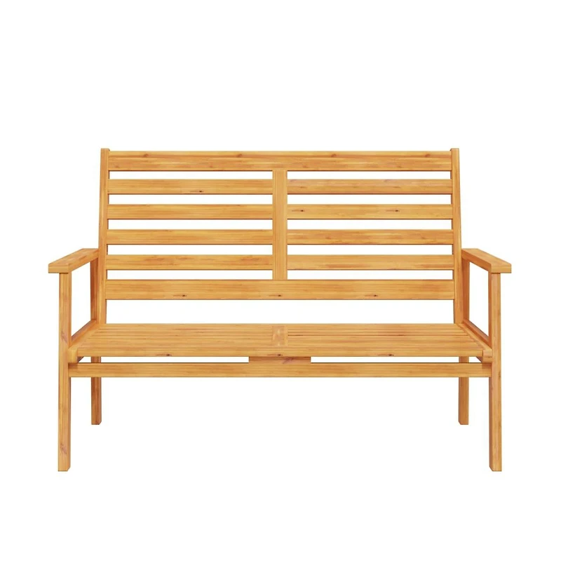 Garden Sofa Bench Natural Wood Solid Acacia Wood Medium Durable