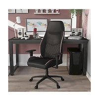 Enitial Star Aguil Faux Leather Adjustable Gaming Chair