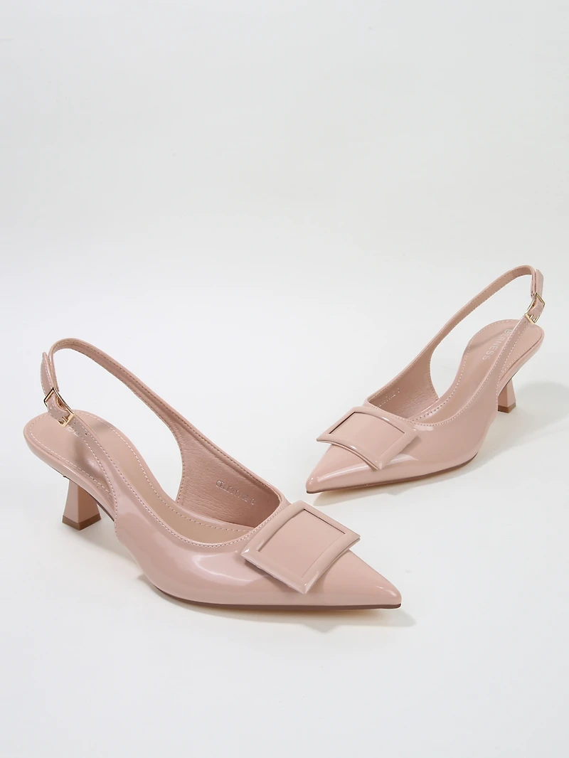 Berness Celestine Kitten Heel Slingbacks