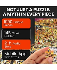Quokka 1000 Piece Puzzle for Adults Ancient Myths and Legends with Secret Tasks & Audio Story