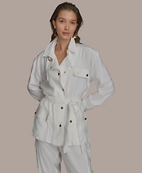 Donna Karan New York Women's Belted Utility Jacket